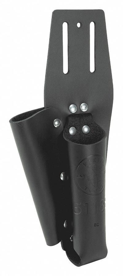 KLEIN TOOLS Tool Pouch: For 2 in Belt Wd - Max, 2 Pockets - Leather Tool Holsters
