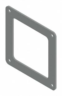 Wireway Gasket and Screws: 4 in Wd, 4 in Ht, 4 in Lg, Steel (MPN F44WG). Key specifications — Brand: HOFFMAN; With Knockouts: No.