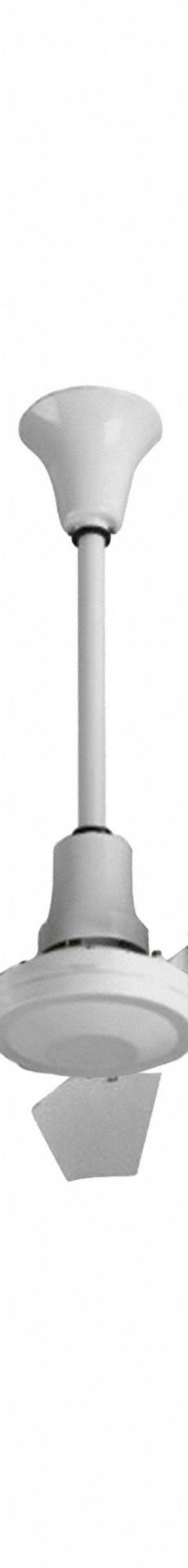 VES Ceiling Fan: 56 in Blade Dia, 5 Speeds (MPN 118149). Key specifications — Material: Powder Coated; Light Kit: No; Number of Speeds: 5; Brand: VES.