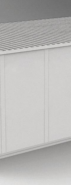 PORTA-FAB Modular In-Plant Office: 24 ft x 12 ft x 8 ft, 4 Walls, Vinyl-Covered Drywall, Gray (MPN GV1224G). Key specifications — Brand: PORTA-FAB; Sound Transmission Coefficient: STC 31; Frame Material: Steel.