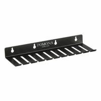 POMONA Test Lead Holder: 11 in x 0.71 in x 1.25 in, 10 Slots, 0.32 in Compatible Cable Dia, Black (MPN 4408/POM). Key specifications — Color: Black; Compatible Cable Type: RG59; Brand: POMONA.