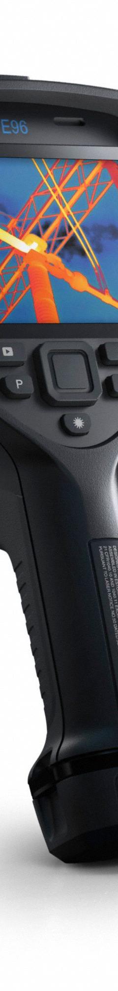 FLIR Infrared Camera: 14° x 10°, SD Card/USB/Wireless, 640 x 480, FLIR Exx, Digital Display/Sound (MPN FLIR E96-42-14). Key specifications — Focus Method: Auto; Manufacturer Part Number: FLIR E96-42-14; Brand: FLIR; Field of View: 14° x 10°; Intrinsic Safety: Not Specified Intrinsically Safe; Lens Angles Included: 14°, 42°; Features_Broad: Inspection Routing.
