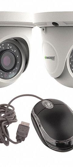 VITEK Video Surveillance Digital Systems: Turret, 4 Cameras Included, 3.6 mm Max Focal Lg, 5MP (MPN VT-THT5CKTFE-2). Key specifications — Brand: VITEK; Camera Operating Voltage: 12V DC; Camera Resolution: 5MP; Lens Type: Fixed; Indoor/Outdoor Usage: Outdoor.