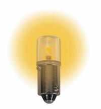 APPROVED VENDOR Compact LED Bulb: LED, Miniature Bayonet (BA9s), (T) Tubular, T3-1/4, 6.3V DC, Amber (MPN LM1006MB-A). Key specifications — Light Color: Amber; Trade Number: 51,55,44,47,239,755,1406,1847,1850,1866,1810,1888; Voltage: 6.3V DC; Brand: APPROVED VENDOR; Bulb Shape: T3-1/4.