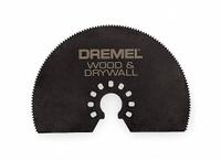 DREMEL Oscillating Tool Blade: 3 in Blade Wd, 2 1/2 in Overall Lg, Long Cutting/Straight Cutting (MPN MM450). Key specifications — attr1097568: Long Cutting; attr1097557: DREMEL; attr1097582: Drywall.