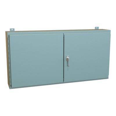 HAMMOND Electrical Enclosure: Steel, 24 in x 48 in x 8 in, NEMA 12, w/Panel, Solid Cover - Steel Dust-Tight Enclosures