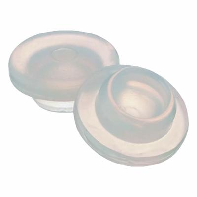WHEATON Stopper: Silicone, 20 Stopper Size, 13.1 mm Bottom Dia, 20 mm Top Dia, 8.38 mm Overall Ht - Synthetic Rubber Stoppers