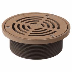 SMITH LIGHT COMMERCIAL Strainer: A, Round, 5 3/4 in Overall Dia, 2 in Overall Ht, Cast Iron, Yellow (MPN 210-10). Key specifications — Finish: Duco-Coated; Brand: SMITH LIGHT COMMERCIAL; Color Family: Brown.