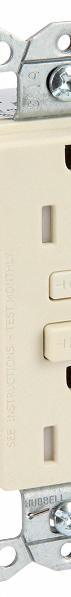BRYANT GFCI Receptacle: Duplex, 5-20, Light Almond, GFCI, 125V AC, 20 A, 2 Pole / 3 Wire (MPN GFT20LA)