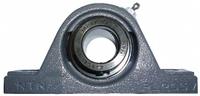 NTN Pillow Block Bearing: 1 7/16 in Bore, Cast Iron, Eccentric Collar, 1 55/64 in Shaft Ht (MPN UELP-1.7/16M). Key specifications — Brand: NTN; Maximum Speed: 4,200 RPM; Mounting Bolt Size: 1/2 in; System of Measurement: Inch.