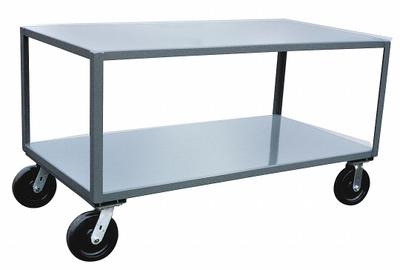 APPROVED VENDOR Work Table: Fixed Ht, Steel, 36 in x 25 in - Steel-Top Mobile Worktables