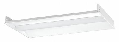 COLUMBIA LIGHTING Recessed Troffer: 4 ft Lg, 2 ft Wd, 4,307 lm, 4000K, 36 W - 2 ft. x 4 ft. LED Center-Basket Troffers