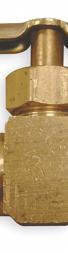 WEATHERHEAD Needle Valve: Inline Valve Body, Brass, 1/8 in Pipe Size, Flare x MIP, For Water Media (MPN 530). Key specifications — For Media: Water; Seal Material: Metal; Brand: WEATHERHEAD; Connection Gender - Side 2: Male; Connection Type - Side 1: Flare; Connection Type - Side 2: IPS; Connection Type: Flare x MIP.