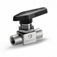 HAM-LET Manual Two-Way Ball Valve: 1/8 in, Stainless Steel, Straight, FNPT x FNPT, One-Piece, Lever (MPN H-810S-SS-N-1/8). Key specifications — Brand: HAM-LET; Handle: Lever.