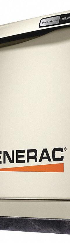 GENERAC Automatic Standby Generator: Natural Gas/Propane, Air, Single Phase, 240V AC, 37.5 A (MPN 7171). Key specifications — Transfer Switch Included: No; Brand: GENERAC; CARB Compliant: Yes.