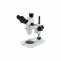 ACCU-SCOPE Microscope: Stereo, Trinocular, 0.67X to 4.5X, 22 mm Optical Field of View, Std, 100 mm (MPN 3076-PS). Key specifications — attr1026089: Standard; attr1026045: 11-13/32 in x 12-1/2 in; attr1026048: ACCU-SCOPE; attr1026055: Yes; attr1026068: 10X; attr1026078: 0.67X to 4.5X; attr1026095: 100 mm.