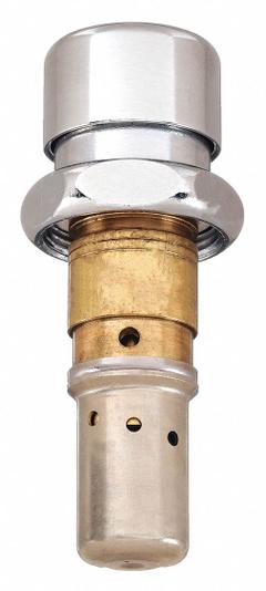 CHICAGO FAUCETS Cartridge: Use with Hot/Cold Water, Brass, Chrome, Compression, (1) Cartridge (MPN 628-XJKABNF). Key specifications — For Water Temperature: Hot/Cold; Compatible Brand: Chicago Faucets; Product Type: Cartridge; Includes: (1) Cartridge; Material: Brass.