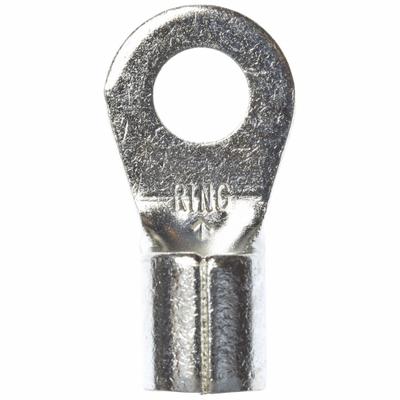 3M Ring Terminal: Bare, 5/16 in Stud Size, 4 AWG to 4 AWG Wire Sizes, 1,000 V - Non-Insulated Ring Terminals