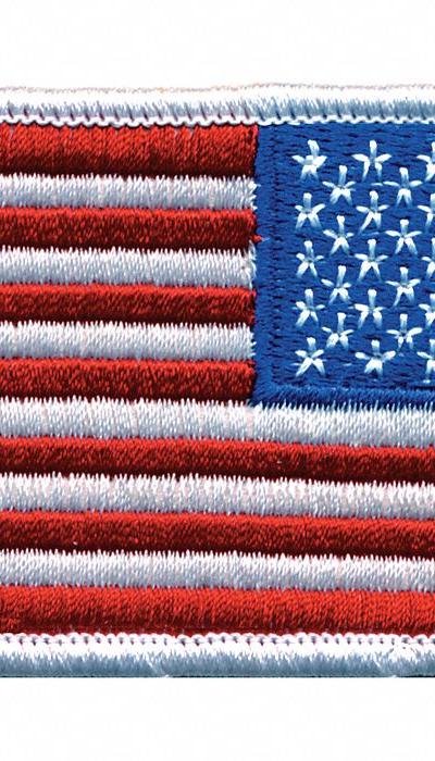 HEROS PRIDE Embroidered Patch: Reverse/U.S - Embroidered Emblems