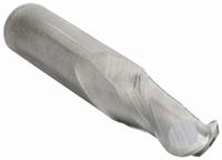 OSG Ball End Mill: Carbide, 2 Flute, 9/32" Mill Dia, 3/4" LOC, 2-1/2" OAL (MPN 402-2812-BN)