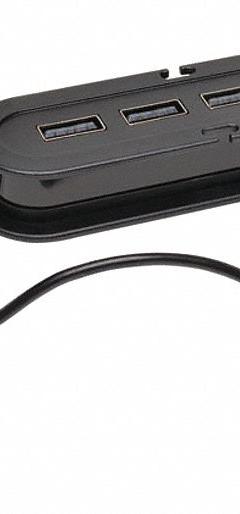 TRIPP LITE USB Hub: USB 2.0 Connection, 4 Ports, Includes Micro B Port, Black, 6 in Cable Lg (MPN U222-004). Key specifications — Connector Type: USB 2.0; Includes: Micro B Port; Color: Black; Brand: TRIPP LITE.