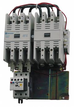 EATON NEMA Magnetic Motor Starter: Reversing, 3 Poles, NEMA Size 5, 270 A, 24V AC Coil (MPN AN59SN0T5G300). Key specifications — Brand: EATON; Auxiliary Contact Form: 1NO; Coil Voltage: 24V AC; Phase: Three; Operator: None; Operator Controls: None; Auxiliary Contacts Included: 1NO; Signaling Features: Pilot Light.