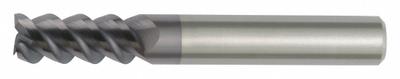 WIDIA HANITA Square End Mill: Carbide, TiAlN Coated, 3 Flute, 12 mm Mill Dia, 26 mm LOC - Carbide Square End Mills for Steel & Cast Iron