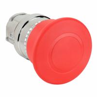 SCHNEIDER Emergency Stop Push Button: Red, 22 mm Mounting Size, Metallic, Maintained (MPN ZB4BT84). Key specifications — Brand: SCHNEIDER; Action: Maintained; Series: XB4; Push Button Material Type: Metallic.