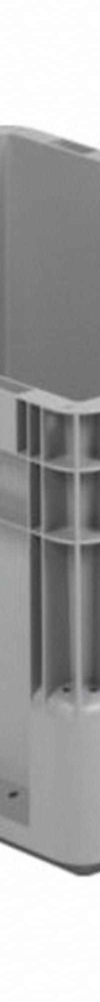SSI SCHAEFER Straight Wall Tote: 11.5 gal, 24 in x 16 in x 9 in, Stacking Capable, 14 in Inside Wd (MPN ELB6220.GY1). Key specifications — Material: Plastic; Stackable: Stacking Capable; Brand: SSI SCHAEFER.