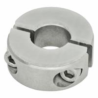 JW WINCO Shaft Collar: 2-Piece, Stainless Steel, Clamp-On, 25 mm Bore Dia, 48 mm Clearance Dia (MPN 7072.3-48-B25-NI). Key specifications — Brand: JW WINCO.