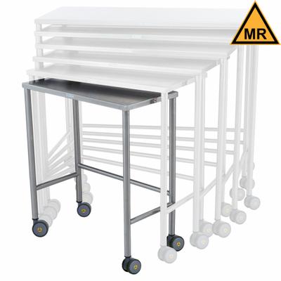 BLICKMAN Nested Table: 14 in Overall Wd, 32 in Overall Ht, 28 in Overall Lg, Stainless Steel - Fixed-Height Stainless Steel Surfaced Lab Tables