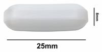 Stirring Bar: Octagon, Alnico, 25 mm Overall Lg, 8 mm Dia, Autoclavable, White (MPN F37120-0025). Key specifications — Color: White; Brand: SP SCIENCEWARE; Product Type: Stirring Bar; Shape: Octagon.