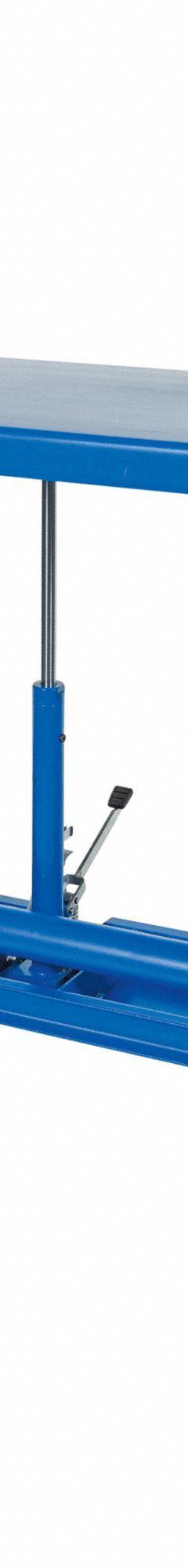 VESTIL Long Deck Cart: Not Powered, 4,000 lb Load Capacity, 96 in L x 20 1/4 in W, Steel, Hydraulic (MPN LDLT-2096-4). Key specifications — Platform Material: Steel; Brand: VESTIL.
