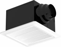 Bathroom Exhaust Fan: Ceiling, 110 cfm Max, Humidity Sensor, 2 Speed, Round Duct (MPN SP-AP0511W-1). Key specifications — Brand: DAYTON; Sensor Type: Humidity; Duct Shape: Round; Includes: Backdraft Damper; Mounting Location: Ceiling; Mounting Type: Mounting Bracket; Number of Speeds: 2.
