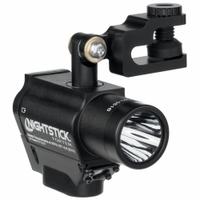 NIGHTSTICK Helmet-Clip Lights: 220 lm Max. Brightness, 60 hr Max Run Time, 183 m Max Beam, Black (MPN NSP-4650B). Key specifications — attr1391546: NIGHTSTICK; attr1440309: Includes 2 CR123.