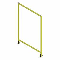 T-Slot Framing System Panel: Stand-Alone, Yellow, 72 in H x 12 in W x 5 1/2 in D, Solid (MPN 48336). Key specifications — Finish: Powder-Coated; Brand: FAZTEK; Panel Color: Clear; Panel Type: Solid; Color: Yellow; Material: Polycarbonate; Assembly: Assembled; Manufacturer Part Number: 48336.