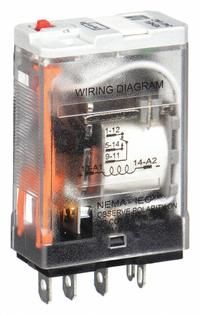 DAYTON General Purpose Relay: Socket Mounted, 15 A Current Rating, 240V AC, SPDT, 5 Pins/Terminals (MPN 1EHE4). Key specifications — Brand: DAYTON; Base Type: Square; Mounting Style: Plug-In; Manufacturer Part Number: 1EHE4; Series: L Series.