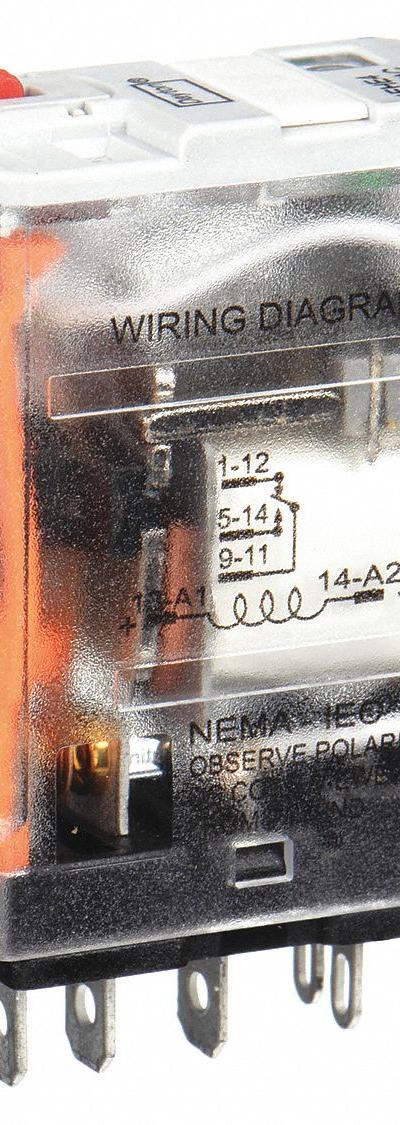 Dayton General Purpose Relay: Socket Mounted, 15 A Current Rating, 240V AC, SPDT - Socket-Mounted Relays