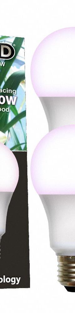 LED Grow Bulb: LED, A19, 120V, Blue/Full/Broad/Red, 100 W Incandescent Watt Equivalency (MPN 601833). Key specifications — Plant Growth Application: High Yield Production; Brand: MIRACLE LED; Bulb Shape: A19; Spectrum: Full/Broad.