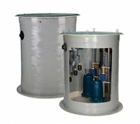 FRANKLIN ELECTRIC Grinder Pump System: Fiberglass, 2 hp, 208/230V AC, 33 gpm @ 10' of Head, 4 in (MPN 515207). Key specifications — Rated Voltage: 208/230V AC; Discharge Location: Side; Brand: FRANKLIN ELECTRIC; Alarm: Not Included.