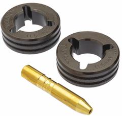 MILLER ELECTRIC Drive Roll Kit: 2-Roll, 1/16 in, V-Knurl, 1/16 in (MPN 079609). Key specifications — attr30202: Multimatic 255; attr30204: SuitCase 12VS; attr30206: Flux-Cored; attr30197: MILLER ELECTRIC; attr30194: 079609.