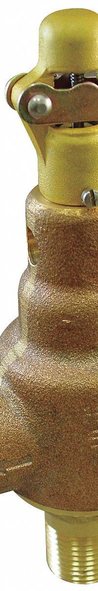 KUNKLE VALVE Safety Relief Valve: MNPT x FNPT, 1 1/4 in x 1 1/2 in, 264 psi Max. Op Pressure, Bronze (MPN 6010GFE01AAM0025). Key specifications — Brand: KUNKLE VALVE.