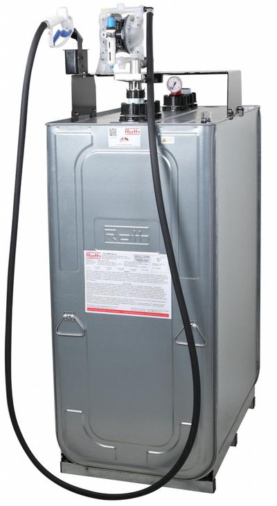 LIQUIDYNAMICS INC. Air Drum Pump: 1:1, 8 gpm Max. Flow Rate, 1 cps Max. Viscosity - Stationary DEF & Coolant Tank Air-Operated Pump Systems