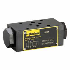 PARKER Pilot Operated Check Valve: 15.9 gpm Flow Rate - Max, 5,075 psi Max Pressure, D03 NFPA Size (MPN CPOM2AAN). Key specifications — attr1018345: D03; attr1018324: PARKER; attr1018320: CPOM2AAN.