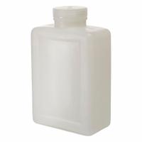 NALGENE Storage Bottle: 2 L, 64 fl oz, HDPE, Natural, 63 mm Screw Closure Size, Rectangular, Storage (MPN 2007-0064). Key specifications — Body Color: Natural; Brand: NALGENE; Closure Included: Yes; Graduated: No; Closure Attached: Attached.