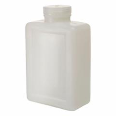NALGENE Storage Bottle: 2 L, 64 fl oz, HDPE, Natural, 63 mm Screw Closure Size, Rectangular, Storage (MPN 2007-0064). Key specifications — Body Color: Natural; Brand: NALGENE; Closure Included: Yes; Graduated: No; Closure Attached: Attached.