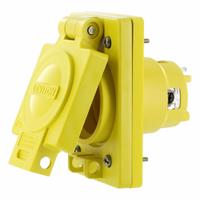 LEVITON Flush Mounting Locking Receptacle: 30 A, 120/208V AC, L21-30R (MPN 69W81). Key specifications — attr952388: LEVITON; attr981144: No; attr981149: Valox; attr981159: Not Rated; attr981173: 120/208V AC.