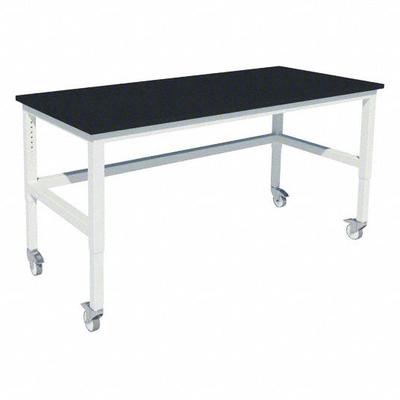 INSTOCK Heavy Duty Table: 24 in Overall Wd, 36 in Overall Ht, 6 ft Overall Lg, Phenolic - Adjustable-Height Laminate Surfaced Lab Tables