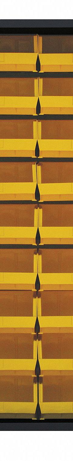 JAMCO Bin Cabinet: 36 in x 24 in 78 in, 0 Shelves, 114 Bins, Yellow, Flush, 14 ga Panel, Black, Bins (MPN DP236BL). Key specifications — Bin Color: Yellow; Bin HxWxD: (18) 7 in x 16-1/2 in x 14-3/4 in; Assembled: Assembled; Cabinet Style: Shelf and Bin; Brand: JAMCO; Cabinet Color: Black; Cabinet Finish: Powder Coated; Cabinet Material: Steel.