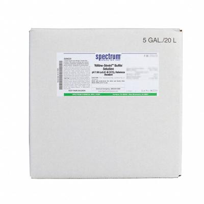 SPECTRUM Buffer - pH 7.00 - Yellow: Lab, 20 L Volume, Liquid, pH 7.00 +/-001 @ 25°C - pH Buffers